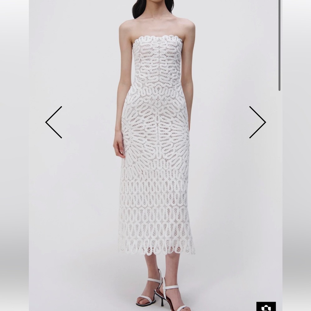 Jonathan Simkhai | Dresses | Jonathan Simkhai Elise Crochet Midi Dress |  Poshmark